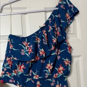 American Eagle Outfitters Blue Floral Top